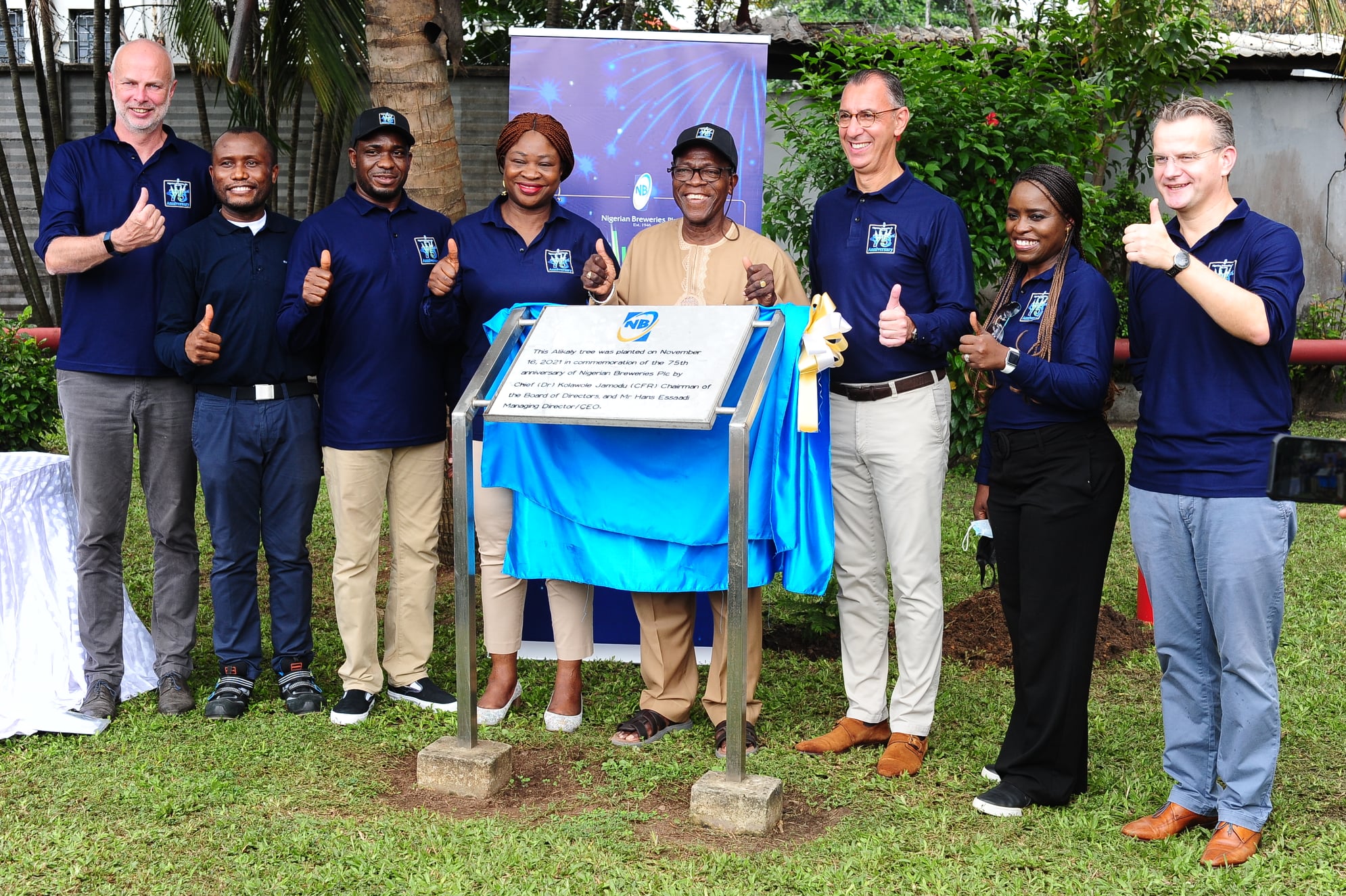 Tree-planting exercises across our nine brewery locations in Nigeria.