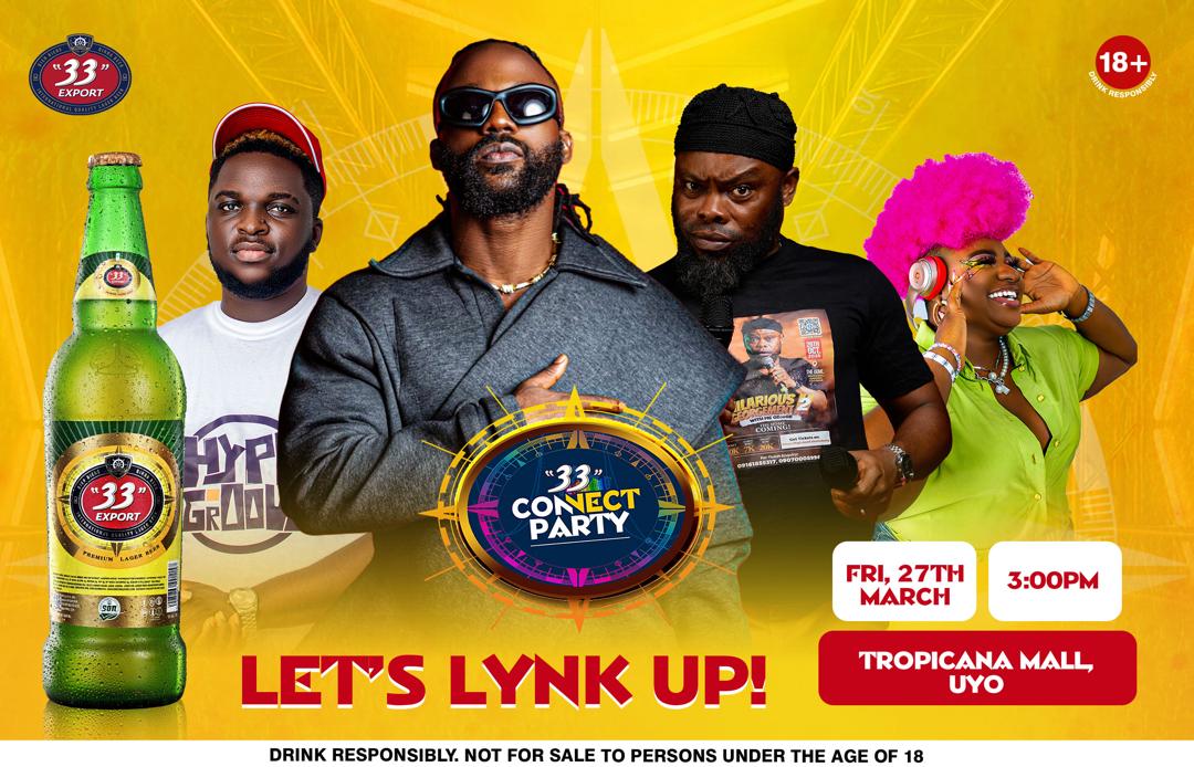 33 Export Lager is Back: The taste that unites returns with a refreshed look and the 33 connect party in Uyo